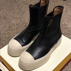 Marni Pablo Leather Chelsea Boots